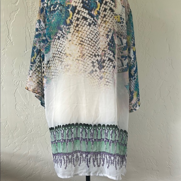 Multicolor Snake Print Tunic Dress - Picture 6 of 6